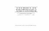 STUDIES IN INFORMATICS AND CONTROL · MIRCEA IVANESCU, MIHAELA CECILIA FLORESCU, NIRVANA POPESCU, ... Studies in Informatics and Control, Vol. 17, No. 2, June 2008 124 For the past