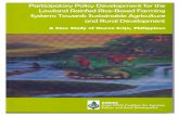 Participatory Policy Development for the Lowland Rainfed ... Rainfed.pdf · Participatory Policy Development for the Lowland Rainfed Rice-Based Farming Systems Towards Sustainable