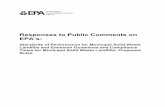 Responses to Public Comments on EPA’s · Responses to Public Comments on EPA’s: ... Comments letters and transcripts of the public hearings are also available electronically ...