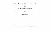 Student Handbook Prospectus - IGNOU PROSPECTUS JAN... · 2010-11-22 · Student Handbook & Prospectus Certificate Programme in Sanskrit (Online) School of Interdisciplinary and Transdisciplinary