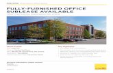 FULLY-FURNISHED OFFICE SUBLEASE AVAILABLE · 2019-04-08 · savillss Nick Ellis +1 919 213 9823 nellis@savills.us For more information, please contact: SLEASE Greensboro O ce Space