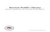 Boston Public Library · Assessor's parcel number: Ward 4, Parcel OlO52000 1.2 Area in Which Property is Located: The Boston Public Library is located in the Back Bay area of Boston,