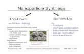 Overney Lecture Part 1 v4...René Overney / UW Nanothermodynamics and Nanoparticle Synthesis NME 498A / A 2010 Nanoparticle Synthesis via Attrition / Milling Involves mechanical thermal