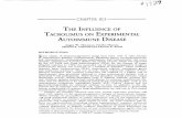 THE INFLUENCE OF TACROLIMUS ON ExPERIMENTAL AUTOIMMUNE DISEASEd-scholarship.pitt.edu/5113/1/31735062125392.pdf · The Influence of Tacrolimus on Experimental Autoimmune Disease The