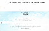Hydraulics and Stability of Tidal Inlets Tidal Tidal Tidal inlets 20. ABSTRACT (Continue on reverse