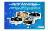 Harnessing the Power of Community Radio Broadcasting to ......Community Radio Broadcasting to Promote Accountability, Transparency and Responsiveness of Water, Sanitation and Hygiene