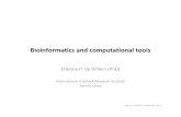 Bioinformatics and computational toolsdels.nas.edu/resources/static-assets/bls/miscellaneous/De_Villiers.pdfBioinformatics and computational tools ... • Bioinformatics is the application