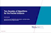 Two Decades of Algorithms for the Frechet distanceadriemel/shonan2016.pdf · Two Decades of Algorithms for the Frechet distance Anne Driemel based on work of Bringmann, Künnemann,