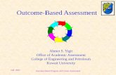 Outcome-Based Assessment · 2017-03-01 · output Desired output Output Output. Fall 2003 Outcome-Based Program and Course Assessment ... Student Activities. Fall 2003 Outcome-Based