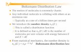 Boltzmann Distribution Law - Massey Universitytheochem/lein/lectures/124.102...Boltzmann Distribution Law The motion of molecules is extremely chaotic Any individual molecule is colliding