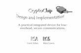 A practical integrated device for low- overhead, secure …gallan/pdf/cryptochip.pdf · A practical integrated device for low-overhead, secure communications. Gord Allan Matt Lewis