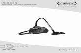 BAGLESS VACUUM CLEANER RED · an extension cord. Vacuum Cleaner ... 4 / EN 1 Important safety and environmental instructions • In order to prevent the power cable from getting damaged,