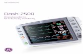 Dash 2500 Brochure - GE Healthcaremdsolutions.gehealthcare.com/pdfs/prod-dash-2500.pdf · The Dash 2500 is a full-featured, cost-effective bedside monitor with up to 5 waveforms.