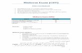 Midterm Exam (CBT)...1 Midterm Exam (CBT) ENGL 116 (Medical) The Midterm Exam is a Computer Based Test (CBT). There are 60 questions and each question carries half a mark (1/2). The