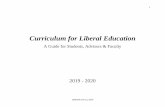 Curriculum for Liberal Education - Virginia Tech...2 Updated June 12, 2019 The Curriculum for Liberal Education (CLE) at Virginia Tech STATEMENT OF PURPOSE Why We Have It As a vital