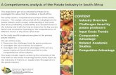A Competiveness analysis of the Potato Industry in South ... · A Competiveness analysis of the Potato Industry in South Africa ... • The formal trade in potatoes generally concentrates