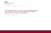 Guidelines on the management of outbreaks of influenza ... · PHE guidelines on the management of outbreaks of influenza-like illness (ILI) in care homes 3 Contents About Public Health