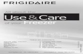 All about the Use& Care ·  USA 1-800-944-9044  Canada 1-800-265-8352 All about the Use& Care of your Freezer Important Safety Instructions ...