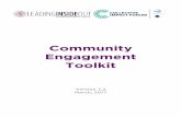 Community Engagement Toolkit - Collective Impact Forum · Where are your community engagement efforts now on the spectrum? Where do you aspire to be? For where you aspire to be, what