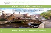 Annual Congress - b-audio.eu · nasal polyposis and complications in acute rhinosinusitis. I wish you all an interesting congress and look forward for your active collaboration in