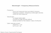Wavelength – Frequency Measurementswimu/EDUC/EM-Sheets-1.pdfWavelength – Frequency Measurements. Frequency: - unit to be measured most accurately in physics - frequency counters