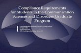 Compliance Requirements for Students in the Communication ... Grad Compliance... · Compliance Requirements for Students in the Communication Sciences and Disorders Graduate Program