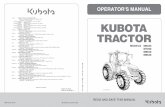 OPERATOR'S MANUAL - Kubota...KUBOTA Corporation is ··· Since its inception in 1890, KUBOTA Corporation has grown to rank as one of the major firms in Japan. To achieve this status,