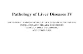 Pathology of Liver Diseases IV• Can present with symptoms of obstructive jaundice or non- specific symptoms (weight loss, anorexia, pain, ascites) • Prognosis is poor • Risk