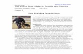 Return to Book Page Extract from: The Police Dog: History ... · The skill and art of dog training often evolves over most of a lifetime. Those fortunate enough to have a well established