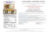 FALAFEL SUPER TOTS - nhps.net Bean Co Falafel...Pack Size: Avg~ 992 / 11.0g Case Dimensions: 11.5 x 15.4 x 9.6 ... NSLP meal paDern analyses & nutrion facts are herein correct. A Delicious