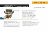 1587/1577 Insulation Multimeters...• Live circuit detection prevents insulation test if volt-age > 30 V is detected for added user protection • Auto-discharge of capacitive voltage