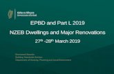 EPBD and Part L 2019 NZEB Dwellings and Major …...TGD L 2019 - Dwellings Major Renovations Where more than 25 % of the surface of the building envelope undergoes renovation the energy