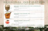 SEASONAL INSPIRATION - MONIN · For more recipe inspiration visit Monin.com or download the NEW Monin Inspiration App. Take your seasonal drinks to the next level by adding a hint