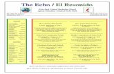 The Echo / El Resonido - WordPress.com · de amor incondicional y generosa. Así que les pido que en esta Navidad, mis hermanos y hermanas, no confunda su impaciencia y la pérdida