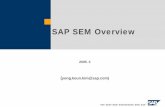 SAP SEM Overview - Egloospds12.egloos.com/pds/200903/03/98/a0115598_49ad3e058fae5.pdf · SAP Korea, SEM Consultant, 김용근4 전략경영의범위 Long-Term Focus: Strategy Management