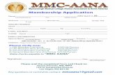 MMC AANA Membership Form AANA Membership Form.pdf · 1) Life Member Practicing $500.00/Person 2) Life Member Non-Practicing $250.00/Person 3) General Member Practicing $50.00/Person