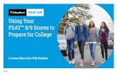 Using Your PSAT™ 8/9 Scores to Prepare for College · The AP Potential™ Tool uses scores from the PSATTM 8/9 to provide predictions for two AP® Exams for ninth-grade students.