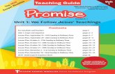 Teaching Guide ... Teaching Guide Contents For Catechists and Teachers page 2 Unit 1: Scope and Sequence