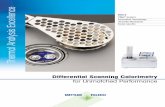 Thermal Analysis Excellence - Mettler Toledo · 2020-02-23 · 2 DSC Excellence Unmatched DSC Performance Tailored Exactly to Your Needs Differential scanning calorimetry (DSC) is