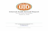 Internal Audit Annual Report - University of Texas at Dallas · 2018-10-25 · Texas Internal Auditing Act, Texas Government Code, Chapter 2102, requires that an annual report on
