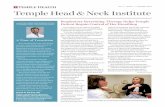 VOL 3, ISSUE 1 • SPRING 2018 Temple Head & Neck Institute and Neck Inst...share my story with them.” ... Respiratory Retraining Therapy for Breathing, continued Laryngospasm is