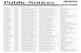 Public Notices - Business Observer · Public Notices PAGES 21-48 THE BUSINESS OBSERVER FORECLOSURE SALES ... Joseph Hoffman et al 1709 Northeast 7th Ave, Cape Coral, FL 33909 Kass,