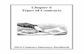 Chapter 6 Types of Contracts - The Library of …performance costs and resulting profit (or loss). Cost contracts allocate minimal responsibility for the contractor to control costs.