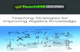 Teaching Strategies for Improving Algebra Knowledge · 2017-03-07 · ( 1 ) Introduction Introduction to the Teaching Strategies for Improving Algebra Knowledge in Middle and High