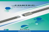 The Ultimate Splicing System - Dextra Group...Product Features Fortec® is a parallel threaded mechanical splicing system designed for the connection of concrete reinforcing bars from
