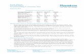 Fourth Quarter Activities Report For period ending …...Page 4 of 15 Santos Ltd l Fourth Quarter Activities Report l 23 January 2014 1. Production (Santos share) Quarter ended Full-year
