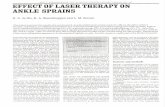 EFFECT OF LASER THERAPY ON ANKLE SPRAINS · effect study on laser therapy was the lack of valid data on effects and effectiveness of laser therapy. This lack is reflected espe-cially