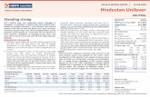 NEUTRAL Unilever - 3QFY20 - HDFC sec...Hindustan Unilever. NEUTRAL . securities Institutional Research is also available on Bloomberg ERH HDF & Thomson Reuters. Standing