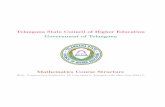 Telangana State Council of Higher Education Government of ...Telangana State Council of Higher Education Government of Telangana Mathematics Course Structure (B.Sc. Common Core Syllabus