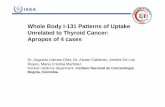 Whole Body I-131 Patterns of Uptake Unrelated to Thyroid ......Whole Body I-131 Patterns of Uptake Unrelated to Thyroid Cancer: Apropos of 4 cases Dr. Augusto Llamas-Olier, Dr. Alvaro